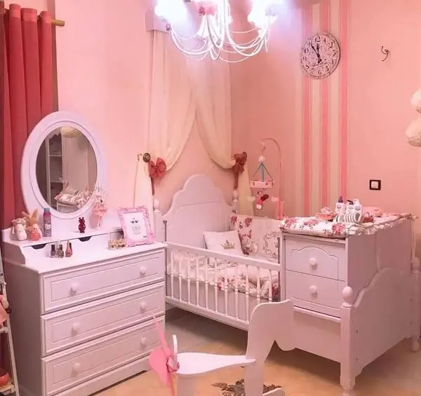 عکس نمونه چیدمان اتاق نوزاد