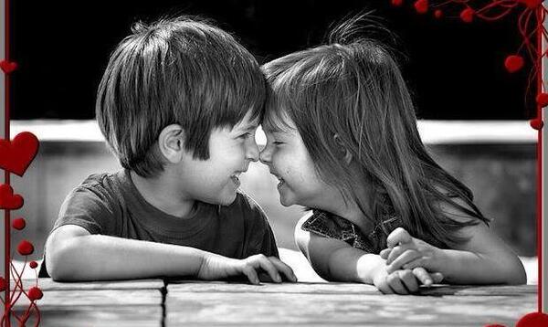 عکس پروفایل عاشقانه دونفره بچه گانه
