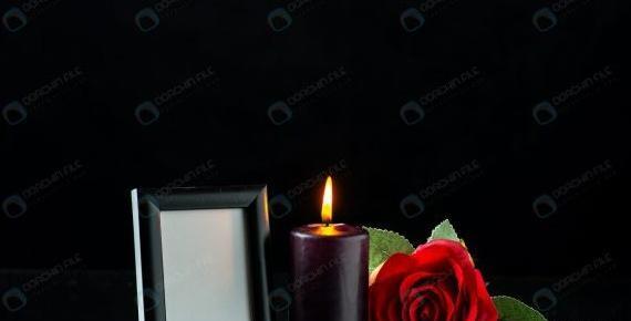 عکس پروفایل گل مشکی برای تسلیت