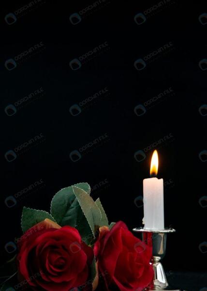 عکس پروفایل گل مشکی برای تسلیت