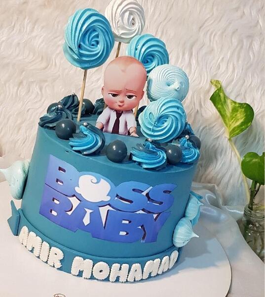 عکس کیک تولد با تم بچه رئیس