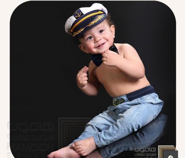 ژست عکس کودک یک ساله پسر