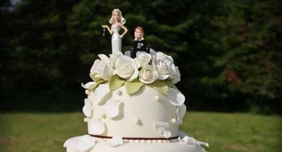 عکس کیک عروس دو طبقه