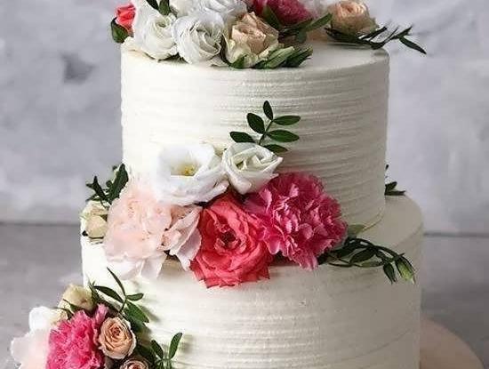 عکس کیک عروس دو طبقه
