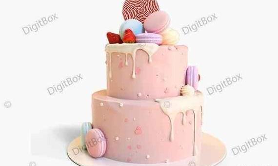 عکس کیک با گل عروس