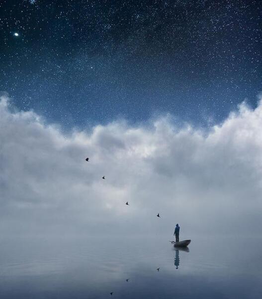 عکس پروفایل از آسمان شب