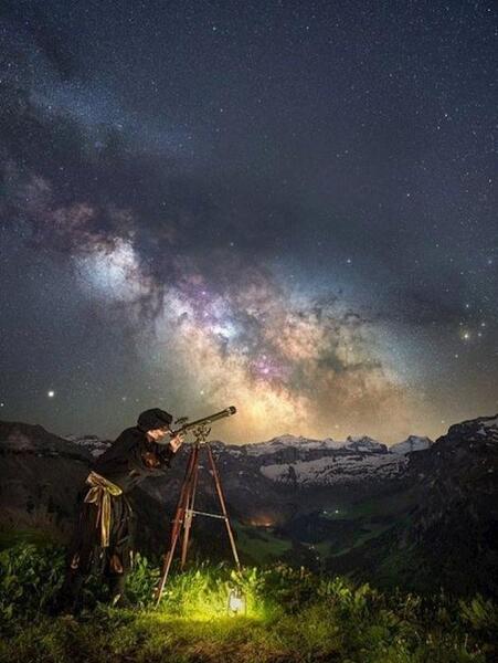 عکس پروفایل از آسمان شب