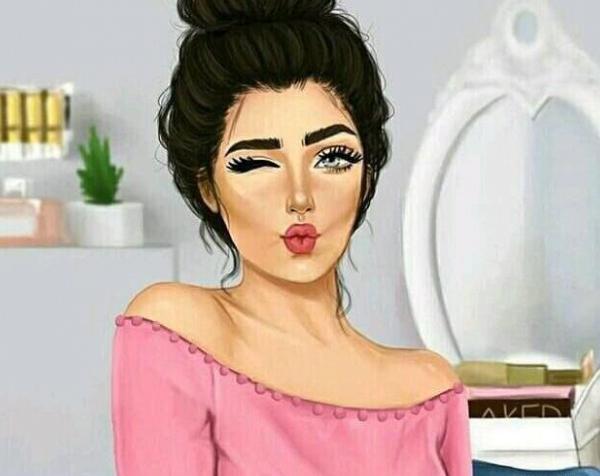 عکس دختر آرایش کرده خوشگل