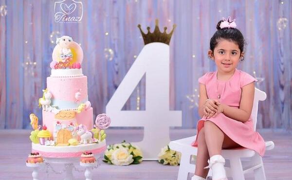 عکس کیک تولد دختر بچه سه ساله