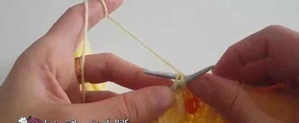 عکس پاپوش بافتنی نوزاد