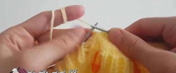 عکس پاپوش بافتنی نوزاد