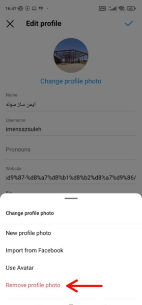 گذاشتن عکس پروفایل در اینستاگرام