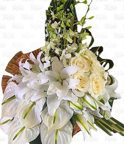 عکس دسته گل خواستگاری با شیرینی