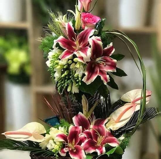 عکس دسته گل خواستگاری با شیرینی
