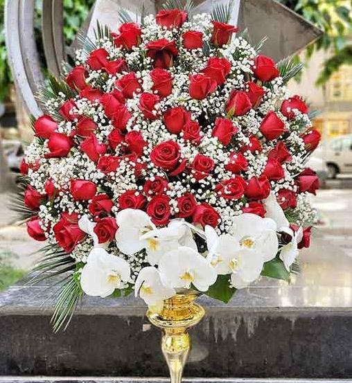 عکس دسته گل خواستگاری با شیرینی