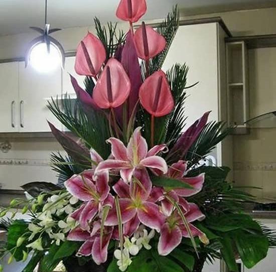 عکس دسته گل خواستگاری با شیرینی