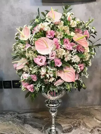 عکس دسته گل خواستگاری با شیرینی