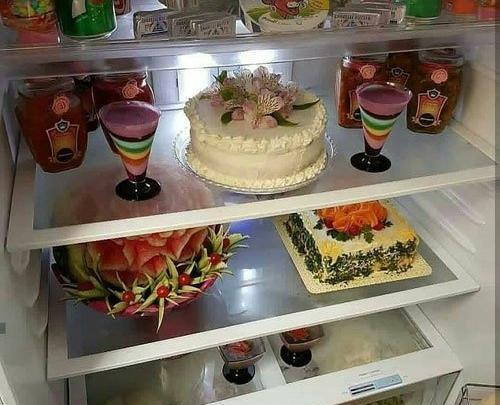 عکس کیک برای یخچال عروس