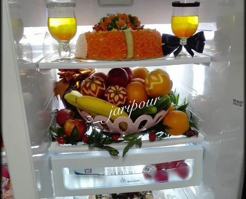 عکس کیک برای یخچال عروس
