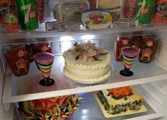 عکس کیک برای یخچال عروس