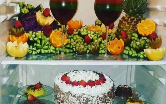 عکس کیک برای یخچال عروس