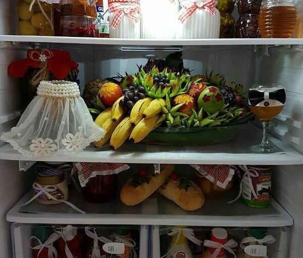 عکس کیک برای یخچال عروس