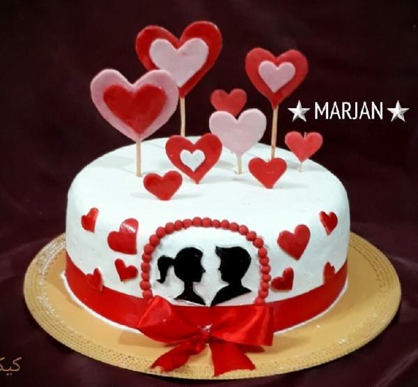 عکس کیک برای یخچال عروس