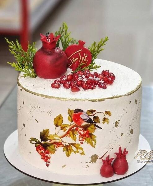 عکس کیک شب یلدا برای عروس