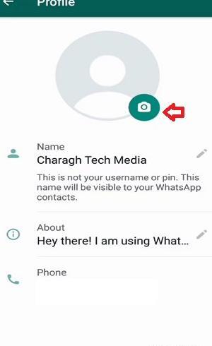 نحوه تغییر عکس پروفایل گروه واتساپ