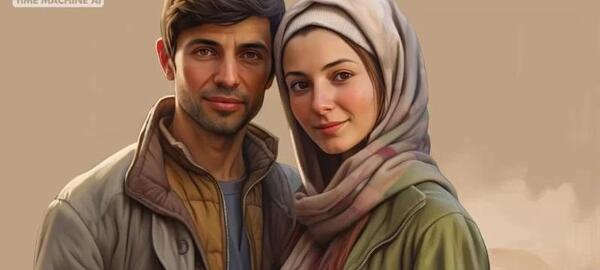 عکس عاشقانه هوش مصنوعی