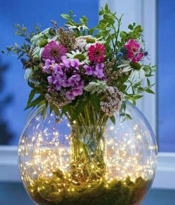 عکس گل در گلدان شیشه ای برای پروفایل