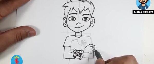 عکس نقاشی بن تن رنگی
