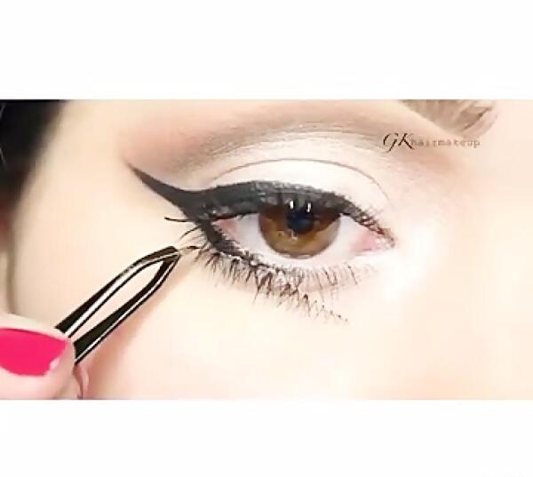 عکس زدن بن مژه
