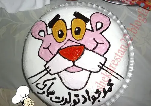 عکس کیک پلنگ صورتی