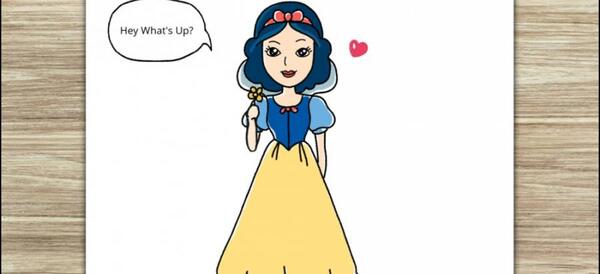 عکس نقاشی راپونزل ساده