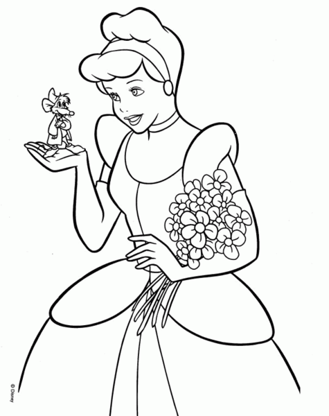 عکس سیندرلا برای نقاشی
