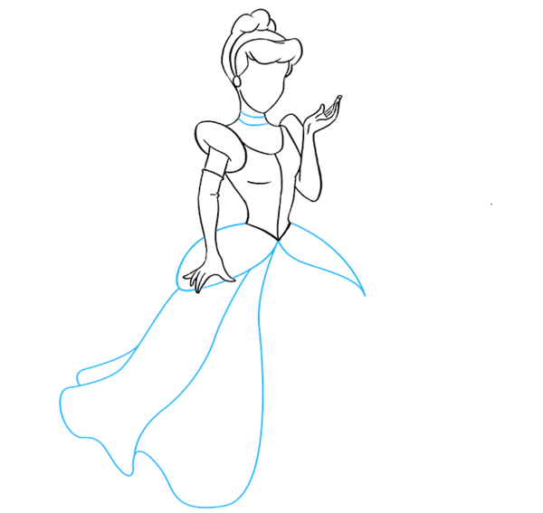 عکس نقاشی سیندرلا ساده