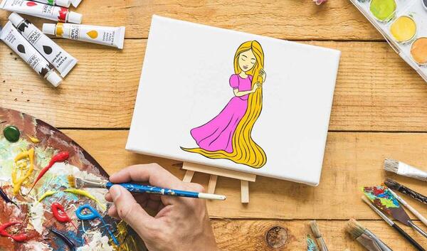 عکس راپونزل نقاشی