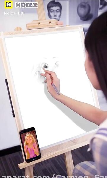 عکس راپونزل نقاشی