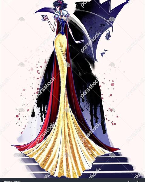 عکس سفید برفی نقاشی