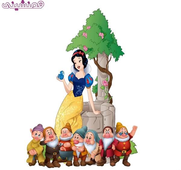 عکس استیکر سفید برفی