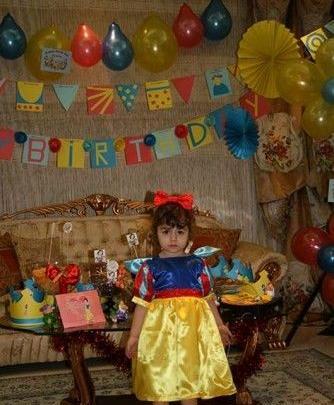 عکس تم تولد سفید برفی