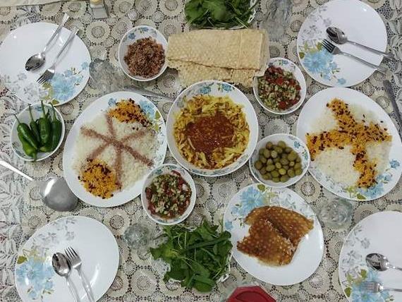عکس سفره غذا لاکچری
