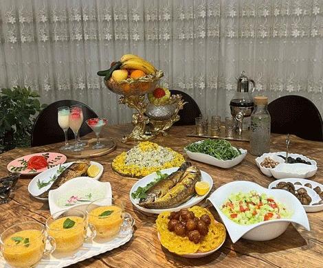 عکس سفره غذا لاکچری