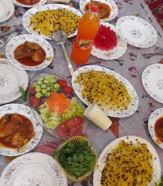 عکس سفره غذا لاکچری