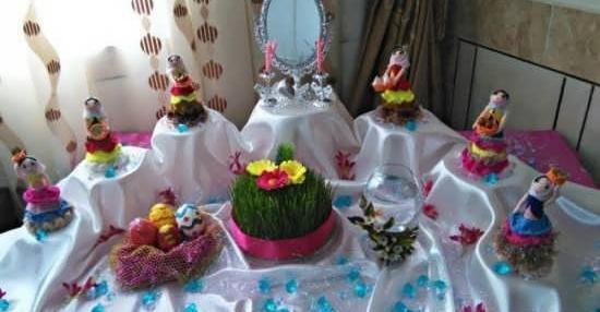 عکس چیدن سفره هفت سین