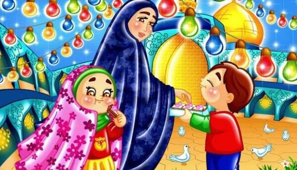 عکس عید فطر کارتونی