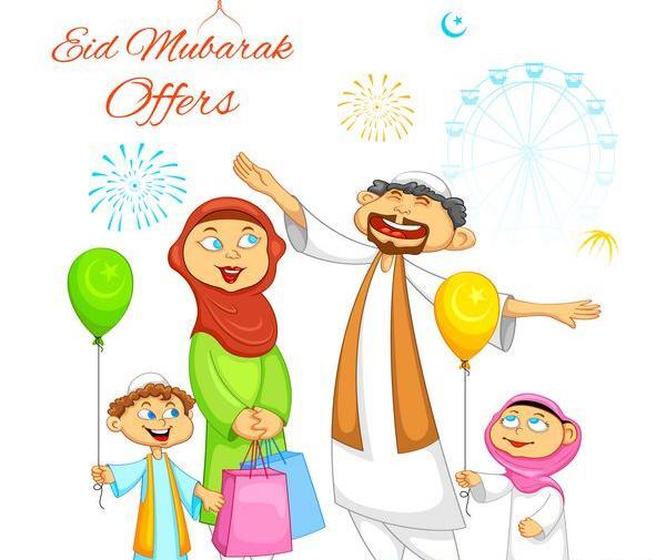 عکس عید فطر کارتونی