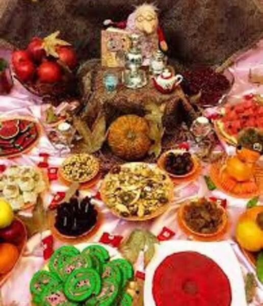 عکس سفره یلدا سنتی