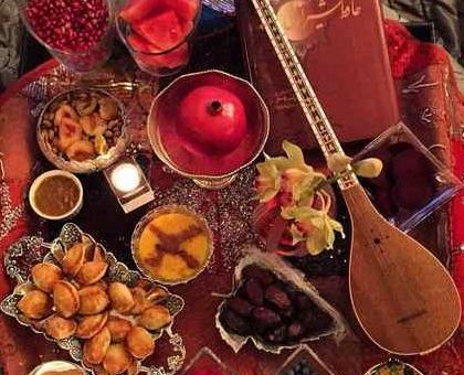 عکس سفره یلدا سنتی
